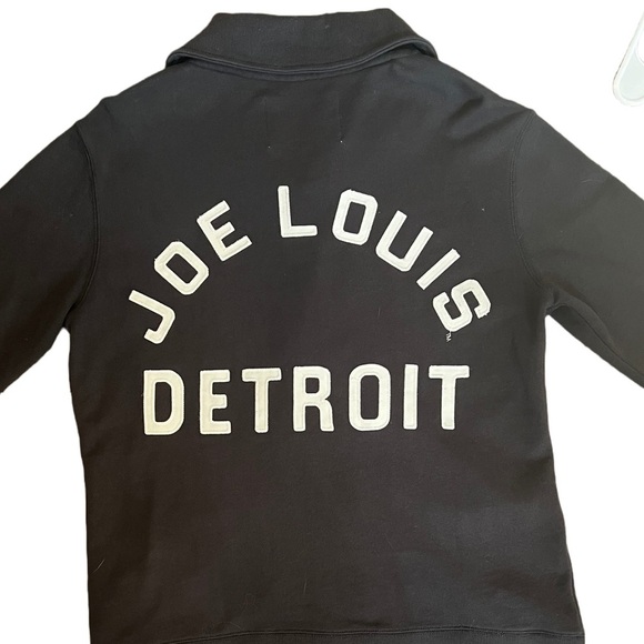 ROOTS OF FIGHT DARK GRAY RARE LONG SLEEVE BUTTON UP JOE LOUIS DETROIT CARDIGAN - Picture 6 of 11
